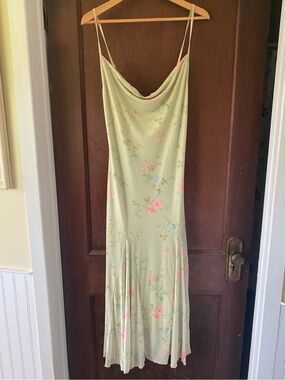 Floral Green Maxi Dress
